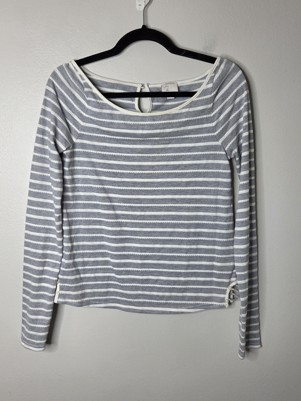 Postmark Boat Neck Long Sleeve Blouse